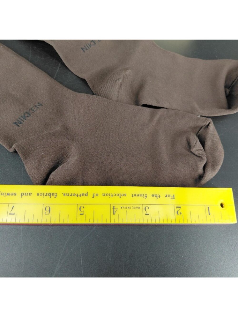 Vintage Nikken Thermowear Trouser Sox Womens 5-9 Brown Thermal Dress Socks NEW - Picture 6 of 10